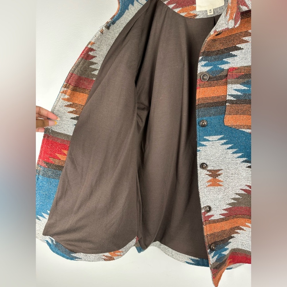 Thread And Supply Aztec Pattern Drop Shoulder Jac… - image 8